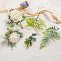 10Pcs Decoraciones De Hojas Artificiales Para Bodas Fiestas Hogar DIY Embalaje De Caja De Dulces Guirnalda Navidad Floristería - details 7