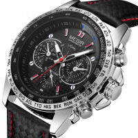 MEGIR Reloj para Hombre Negro/rojo Analógico Ajustable 16-26cm - details 0