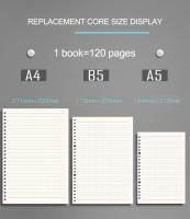 Cuaderno Transparente Diario 2021 A5 B5 A4 Con Cubierta Interior De Núcleo Organizador De Notas Y Planificador Para Oficina Suministros De Papelería - details 5