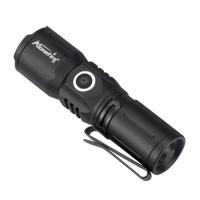 Linterna Portátil Recargable Zoom White Beam Luz Larga Distancia Tipo-C USB Mini Torcha Para Exteriores Y Hogar Material De Aluminio Lámpara LED Blanco Ajustable 450 Luminosidad - details 8