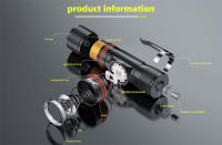 Linterna Frontal Para Natación IPX8 Con Láser Y LED Luz Blanca Submarina Para Exteriores Camping Senderismo Batería 18650 - details 0