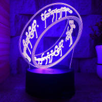 Lámpara De Noche 3D Luz Mágica Anillo Creativo Regalo Para Dormitorio Lámpara De Mesa USB Pequeña Para Leer Antes De Dormir - details 6