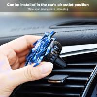 Difusor de aromaterapia para coche, difusor giratorio de aromaterapia difusor de aromaterapia de escritorio coche acondicionado salida de ventilación clip (azul) - details 3