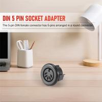 Adaptador de conector de Cable de teclado montado en Panel de enchufe DIN hembra de 5 pines - details 3