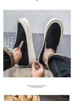 Zapatos Para Hombre Talla Grande Loafers Casuales Cómodos Zapatillas De Piel Suave Ligeros Vintage Flats Para Ocio - details 5