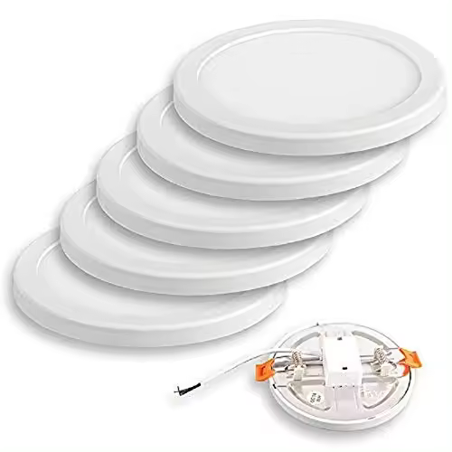 TECNOLUX EURO Panel LED Empotrable Hebilla ajustable 15W Ø17.5 6400K Luz Fria (Pack 5) - 1