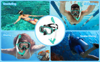 Máscara De Snorkel Para Niños Con 3 Ventanas Visión Amplia HD Ajustable Para Natación Y Escuba Diving Para Jóvenes Y Niños - details 7