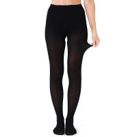 Pantimedias Negras 80D Para Mujer Cintura Alta Talla Grande Leggings Elásticos Basicos De Nylon Y Poliéster Lencería Para Mujer - details 1