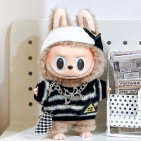 Ropa De Peluche Labubu Para Bebé 17cm Accesorios De Anime Lindo Y Moderno Traje De Hoodie Para Regalo De Navidad Unisex - details 0