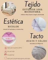 Edredón Nórdico Bicolor Novotextil - Largo 270cm - Cama 90-180 - Relleno Fibra Siliconada 350gr/m2 - Microfibra Premium - Suave - details 0