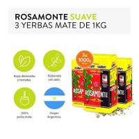 Rosamonte Suave Pack de 3 Kilos de Yerba Mate - Qumir - details 1