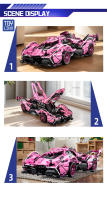Coche De Bloques Constructibles ToylinX 1:14 Diseño Tecnológico Cool Regalo De Cumpleaños Halloween Navidad Para Amigos Material ABS Duradero Y Ecológico IncluyeInstrucciones Y Pegatinas Adecuado Para Adolescentes Y Adultos - details 18