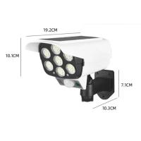 Luz Solar Impermeable LED Exterior Luz De Pared Simulación De Vigilancia Jardín Control Remoto Cámara Falsa Luz De Pared - details 10
