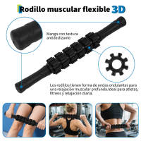 Foam Roller Kit 7-en-1, Kit de Rodillo Masaje Muscular con Rodillos de Espuma 38.5 cm, Roller Stick, Bolas Masaje y Spiky Ball, Kit de Rulo de Estiramiento para Relajación Muscular - details 5