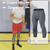 Pantalones Cortos De Deporte Para Hombre 3/4 Ajustados Elásticos Y Compresivos Para Gimnasio Correr Baloncesto Fútbol - details 9