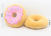 Juguete Para Perros Donut De Peluche Sonido Squeaky Interactivo Resistente Mordida Divertido Para Masticar Y Morder Dientes - details 1