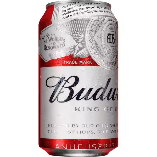 BUDWEISER - Cerveza LAGER AMERICANA . LATA 33CL PACK 24 UNIDADES - 1