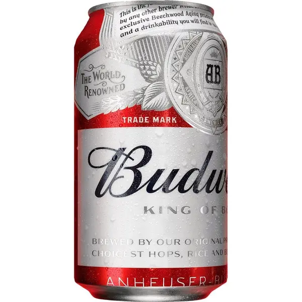 BUDWEISER - Cerveza LAGER AMERICANA . LATA 33CL PACK 24 UNIDADES - 1