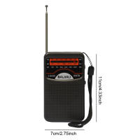 Mini Radio Digital Portátil Con Altavoz Integrado SW/AM/FM Batería Operada Antena Telescópica Para Uso Emergente Interior Y Exterior - details 13