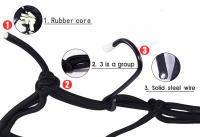 Red De Equipaje Para Motocicleta HEROBIKER Malla Elástica De Goma Con Gancho Para Tanque De Combustible Y Casco Accesorio De Viaje Resistente Al Desgaste - details 2