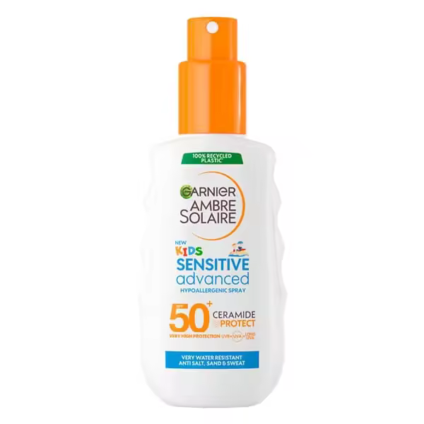Garnier Ambre Solaire Spray Avanzado Sensible para Niños SPF50+, 150 ml - 1