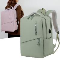 Bolsos, Mochipa casual de moda para Mujeres, mochila de gran capacidad para portáthil, mochipa simple de color sólido, adecuada para desplantes, Escuela, Viajes, etc. - details 0