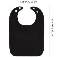 Babero de gasa para bebé en forma de U de tela de crepé de algodón puro popular Babero de fábrica - details 3