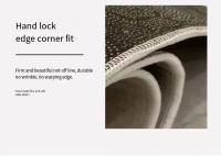 2pc Alfombras De Piso De Velours Cristal Absorbentes Antideslizantes Para Cocina Alfombras De Suelo Fáciles De Cuidar Y Limpieza - details 6