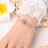 Nuevos 925 Plata Esterlina Charms Letras 26 Pigmentos Rosa Para Mujer Adecuado Para Pulseras Pandach Románticas Joyería DIY Regalo De Cumpleaños - details 10