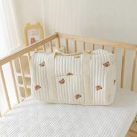 Bolso Grande Para Mamá Bolsa De Pañales Maternidad Organizador Portátil Para Llevarte En Viajes Bolso De Hombro Con Asa De Carricoche - details 3