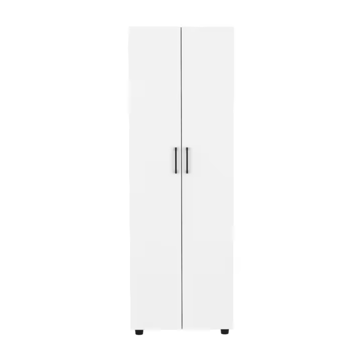 TUHOME Armario Eter, con dos puertas, Duna / Blanco Madera manufacturada Dormitorio-Almacenamiento - 1