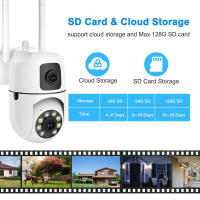 Cámara De Seguridad IP 8MP HD Wifi PTZ Dual Lens Dual Screen AI Auto Tracking Exterior Cámara CCTV De Protección IP Con Visión Nocturna Y Audio Bidireccional - details 7