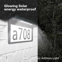 Luz De Número De Casa Solar LED Impermeable Para Exterior Luz De Pared Sin Cable Decorativa Para Jardín Y Puerta Con Signo De Dirección - details 3