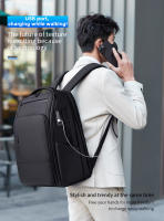 Mochila De Negocios FENRUIEN Para Hombres Con Carga USB Impermeable 35L Multibolsillos Para Viajes Y Computadora - details 2