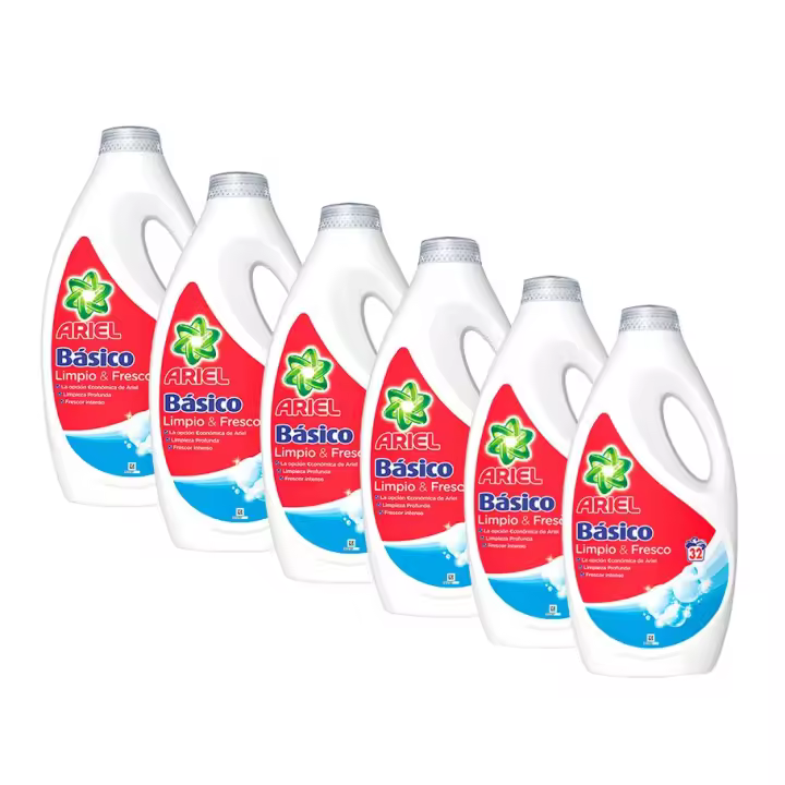Ariel | Pack de Ariel Básico Detergente Líquido 1,44L, 192 Lavados, La Elección Económica De Ariel, Deja Tu Ropa Limpia Y Fresca - 1