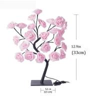Lámpara De Rosas Con 24 LED Decoración De Mesa Para Bodas Día De La Madre San Valentín Regalo Para Niñas Y Madres Adorno De Árbol De Luz Atmosférica - details 5