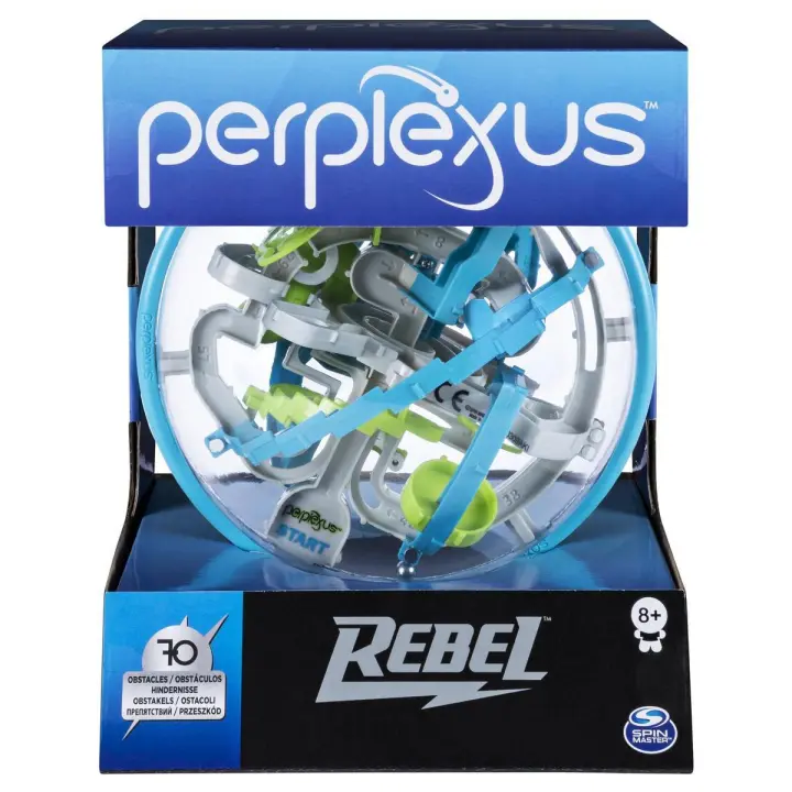 SPIN MASTER - PERPLEXUS - ROMPECABEZAS PERPLEXUS REBEL - Bola Laberinto 3D con 70 Obstáculos - 6053147 - Juguetes Niños +8 años - 1