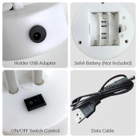Lámpara LED Efecto Neón En Diseño De Cactus Con Suministro Dual USB Y Batería Regalo Para Navidad Fiesta Decoración Del Hogar - details 3