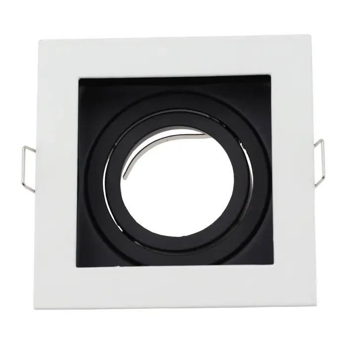 Marco De Luz Led Aluminio Inalámbrico Negro Y Blanco Para GU10 Y MR16 Foco De Iluminación Revestimiento De Aleación De Aluminio - 1