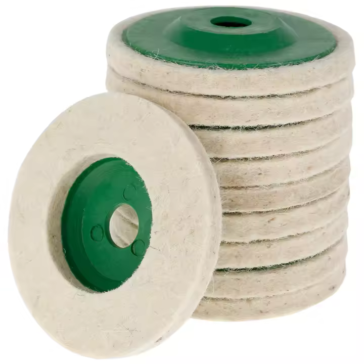 10Pcs Rueda De Polición De Lana De 4 Pulgadas 100mm Para Metal Mármol Vidrio Cerámica Discos De Polición Para Amoladora De Ángulo - 1