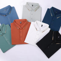 Camisa Polo De Algodón Para Hombre 2024 Estilo Casual Color Sólido Cómoda Y Transpirable Manga Corta Moda Verano Negocios Y Descanso - details 18
