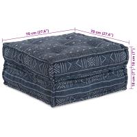 Pouffe Modular vidaXL Índigo 70x70x36 Tela - details 7