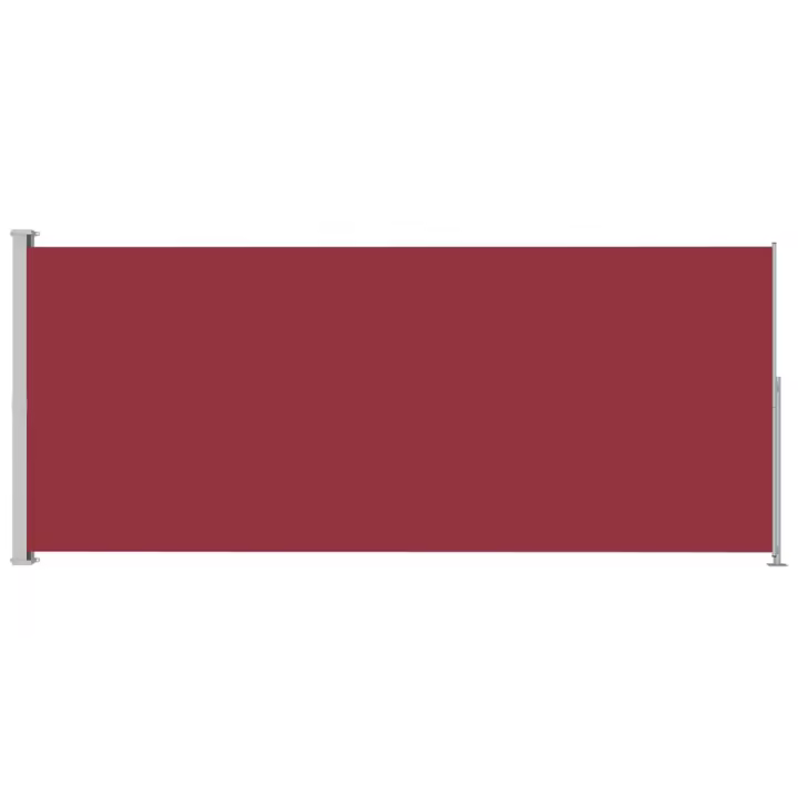 vidaXL Toldo lateral retráctil para patio rojo 220x500 cm - 1
