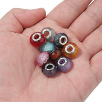 Lote De 20 Piezas De Cuentas De Resina Facetadas 14mm Con Agujero Grande Para Joyería DIY Pulseras Collares Encantos Accesorios - details 10