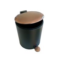 PAPELERA AMIKO SERIE COPPER CON PEDAL PARA LA APERTURA Y 5 LITROS DE CAPACIDAD - details 1