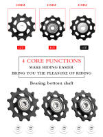 RODALE De BICICLETA GOLDIX Para Derileador Trasero 11T 12T 13T 14T 16T 17T Guía De Rueda Para Shimano SRAM 7-12 Velocidades - details 15