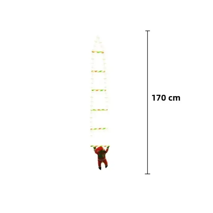 Lámpara LED De Santa Claus Para Decoración De Navidad Cuerda De Subida De Luces USB Con 8 Modos Luz De Exterior Para El Hogar Y Año Nuevo Adornos De Navidad - 1