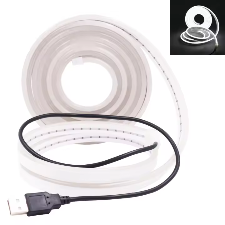 Tiras De Luces Neón Flexibles 5V USB Impermeables Para Exterior Decoración De Juego Sala De Estar Cocina Dormitorio Halloween Navidad LED Lámpara - 1