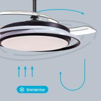 Ventilador DC de Techo LED Garsaco Bauala 107 CM, 3 Tipos de Luz, Control Remoto, Negro - details 4