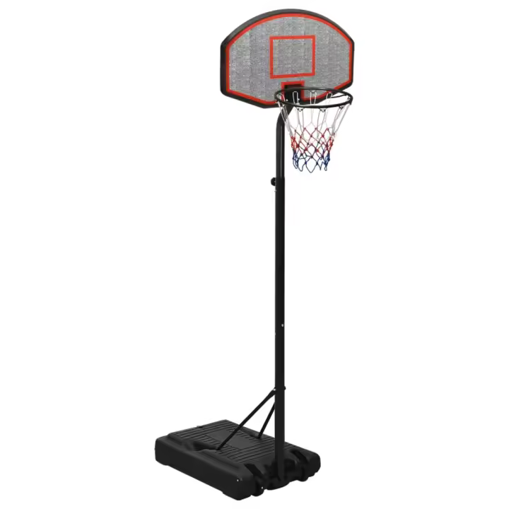 vidaXL Canasta de baloncesto polietileno negro 237-307 cm - 1